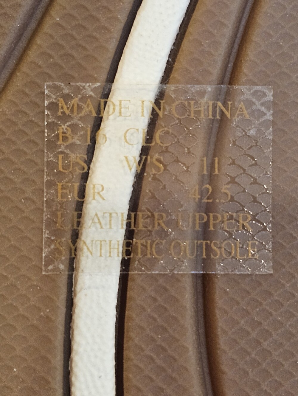 Reef Miss J-Bay Slip Flop Sandals White and Tan B-16 CLC - Picture 15 of 15